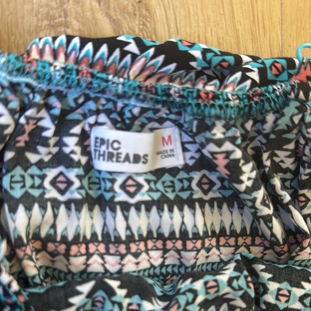 Epic Threads Multicolor Patterned Jumpsuit - Picture 3 of 3